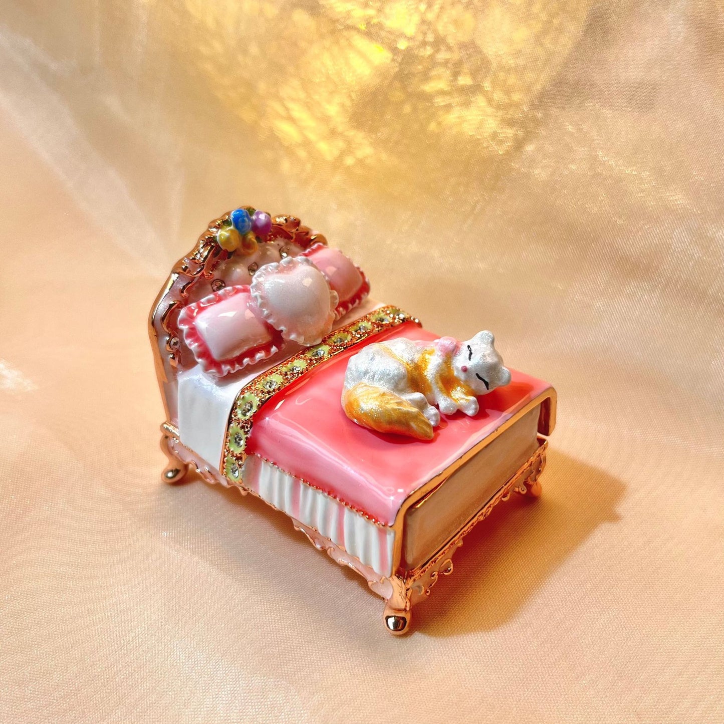 Cat Bed Trinket Box