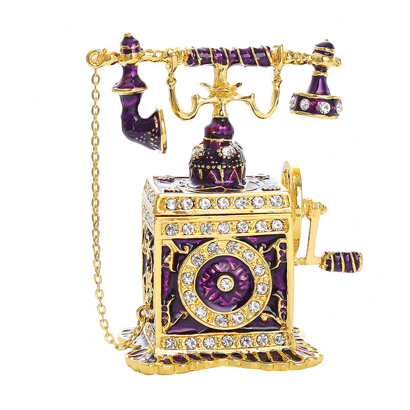 Retro Telephone Trinket Box