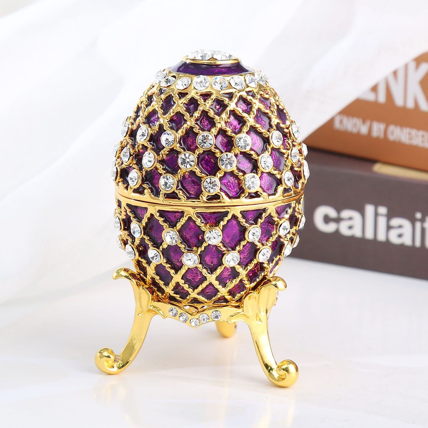 Purple Gold Diamond Egg