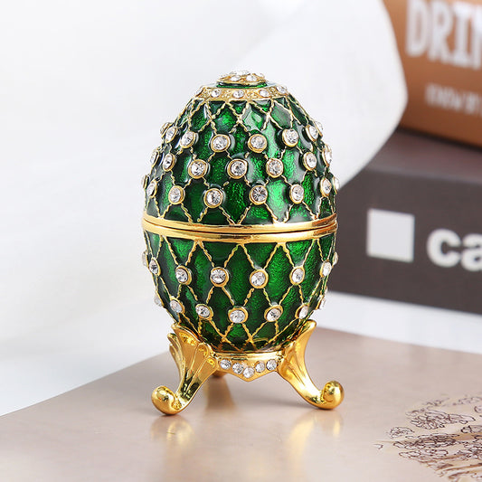 Emerald green pine cone egg