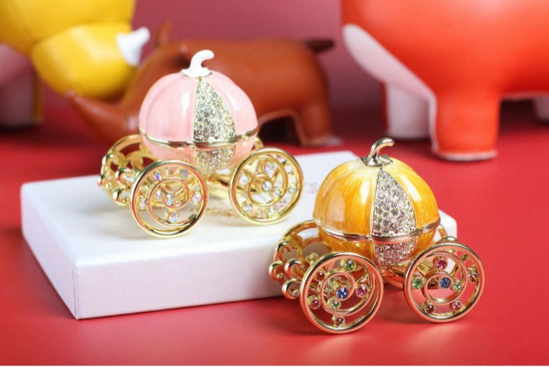 Pumpkin Cart Trinket Box