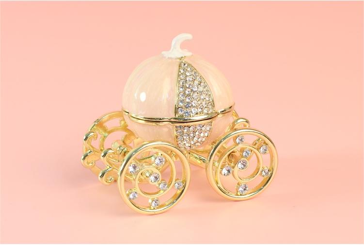 Pumpkin Cart Trinket Box